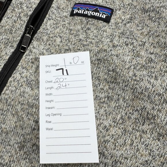 Patagonia Men's Two Tone Brown Tan Better Sweater Quarter Zip Pullover Size Med - Picture 7 of 7